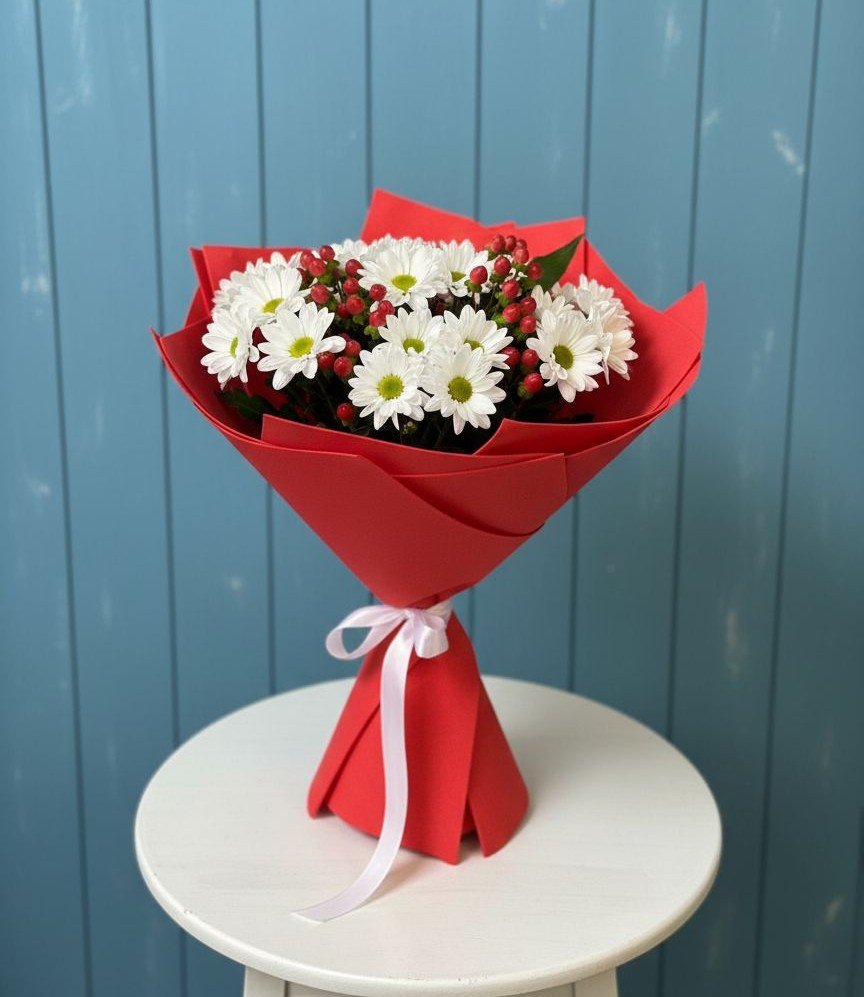 Букет цветов из: Хризантемы в Новогуровском