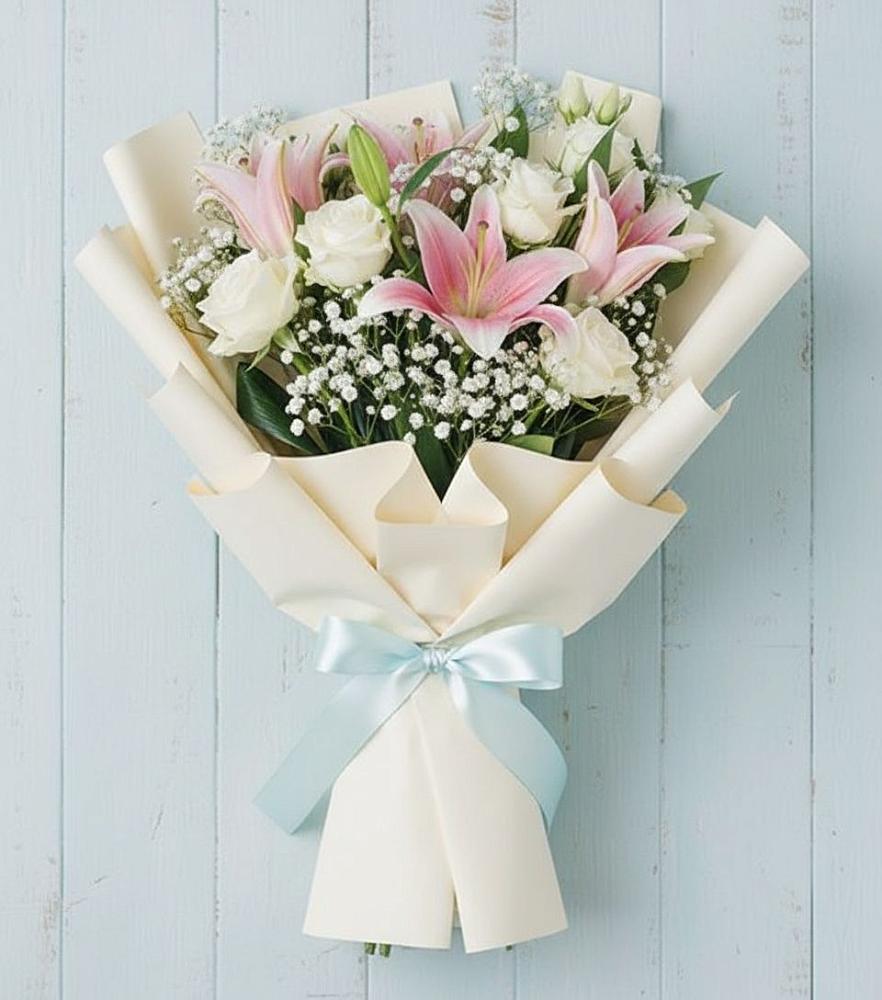 Букет цветов из: Лилии в Новогуровском