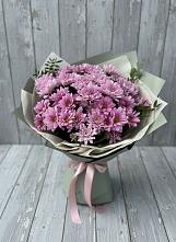 Букет цветов из:  Хризантемы #REPLACE_PRED# Новогуровском