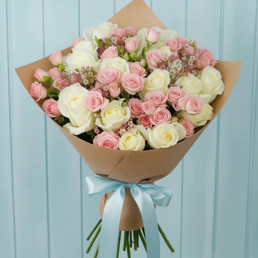 Букет цветов из: Розы в Новогуровском