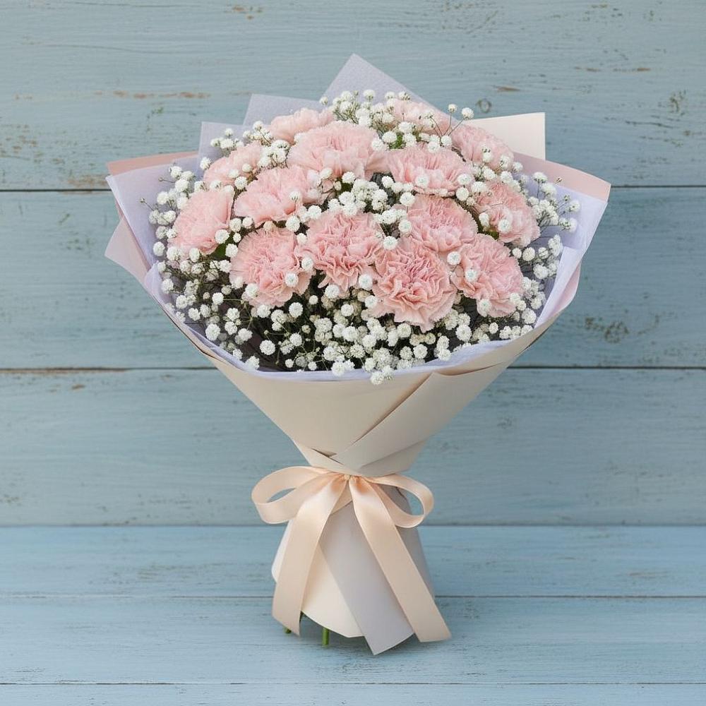 Букет цветов из: Гвоздики в Новогуровском