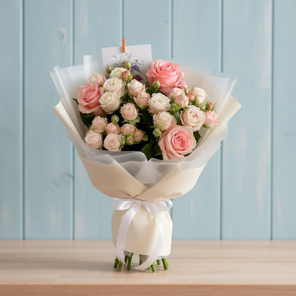 Букет цветов из: Розы в Новогуровском