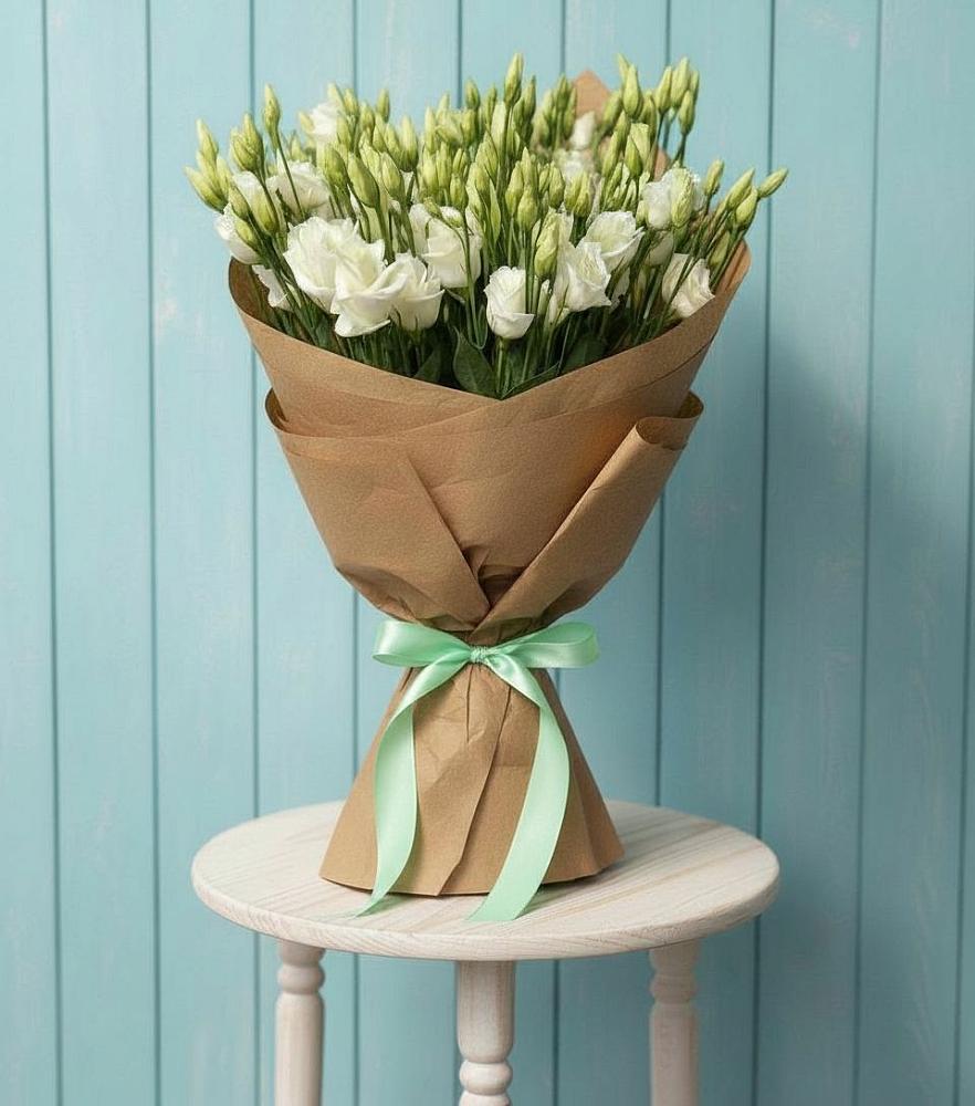 Букет цветов из: Лизиантусы в Новогуровском