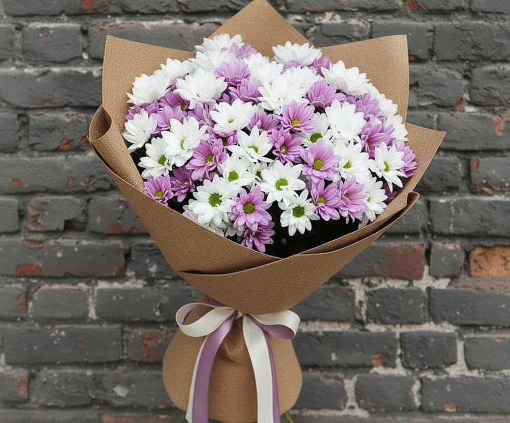 Букет цветов из: Хризантемы в Новогуровском