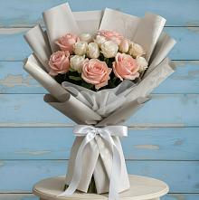 Букет цветов из:  Розы #REPLACE_PRED# Новогуровском