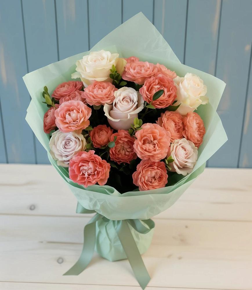 Букет цветов из: Розы в Новогуровском