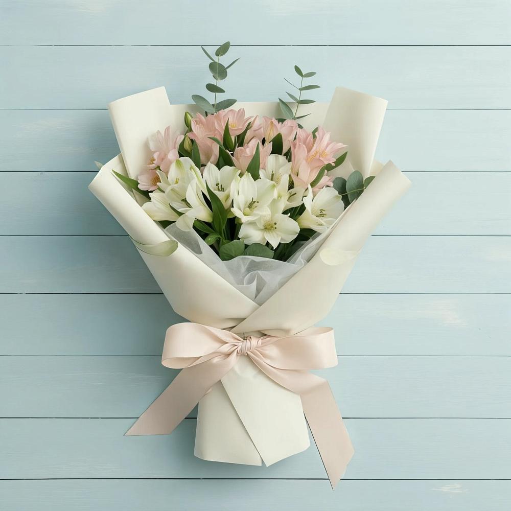 Букет цветов из: Альстромерии в Новогуровском